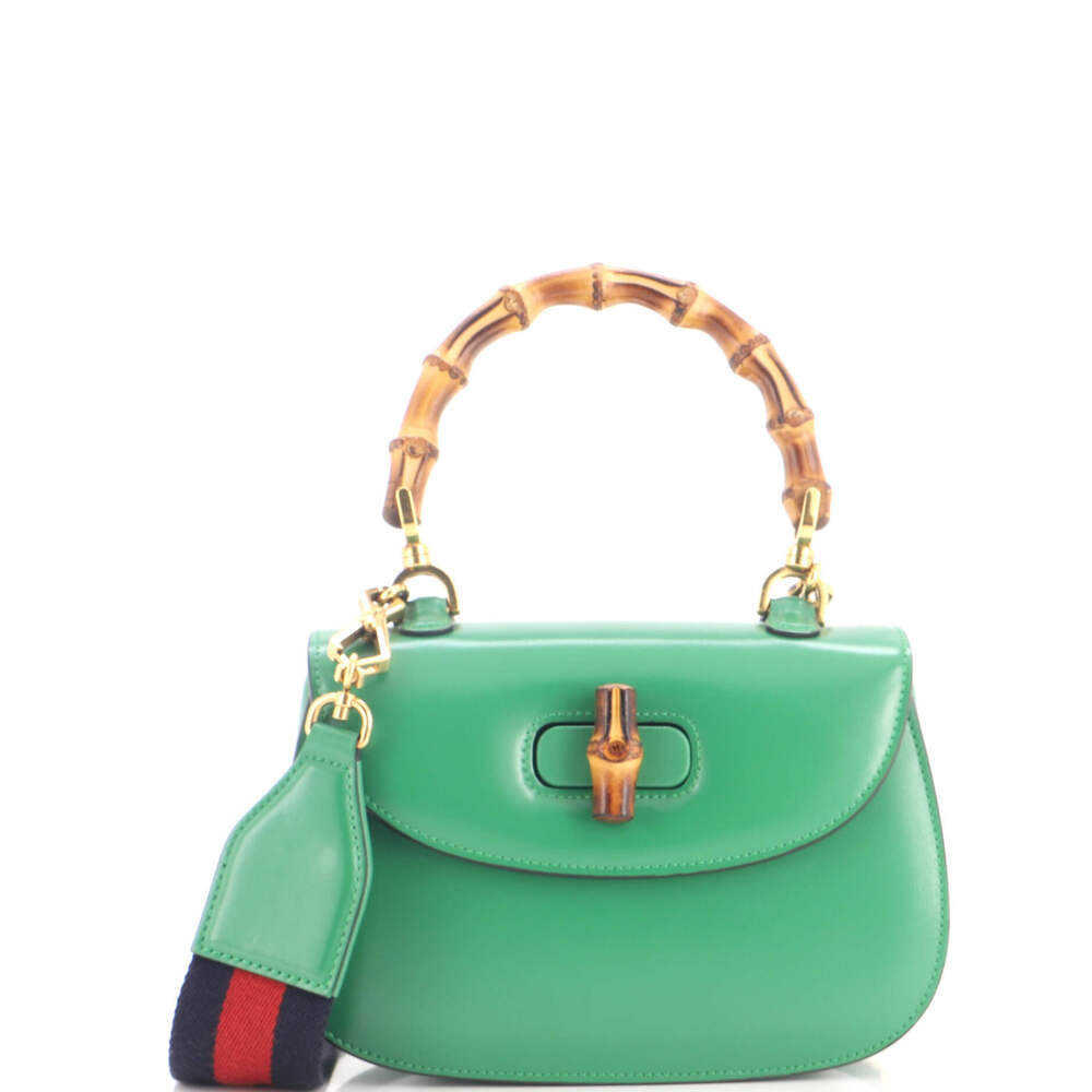 Gucci Small Bamboo 1947 Top Handle Bag Leather